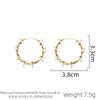 SUYU Fashion Zircon 2024 New Style Large Earring Circle Earring Simulation Zircon Simple And Luxury Fashion Zircon