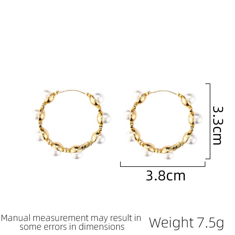 SUYU Fashion Zircon 2024 New Style Large Earring Circle Earring Simulation Zircon Simple And Luxury Fashion Zircon
