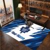Personalisierter Kristall-Samt-Teppich der Toronto Maple Leafs, Weicher Anti-Rutsch-Teppich mit individuellem Namens-Text für Wohnzimmer, Schlafzimmer