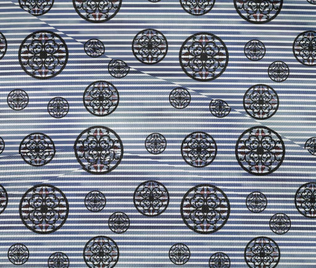 oneOone Cotton Flex Dusty Blue Fabric Abstracts Dress Material Fabric Print Fabric By The Yard 40 Inch