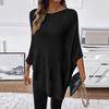 Damen Leichte Strand-Übergangsjacke Kurzarm Durchbrochen Lockerer Sitz Lässiges Sommer-Pullover-Top für Urlaub Reisen