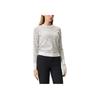FILA Golf Series Comfortable Soft Warm Round Neck Long Sleeve Knit Sweater Women tops Gray A11W515404F-ZA