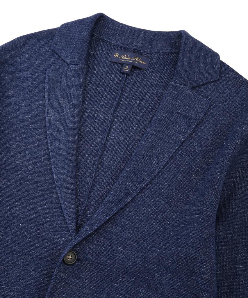 Brooks Brothers Linen Blazer Sweater (Navy) (Bbwcmm8266Qfs)