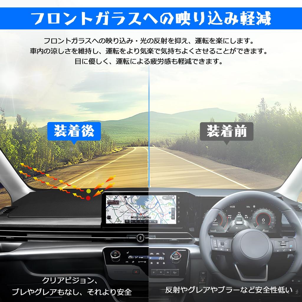 CARVANTA Nissan New Serena C28 Dashboard Mat for Vehicles with Display Hybrid Vehicles Dashboard Cover Dashboard Protective Mat Car Dash Mat NISSAN