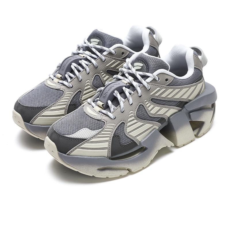 FILA Space Comfortable Fashion Low-Top Dad Shoes Women sneaker Mercury-Gray Rope-Brown F12W433117FQA