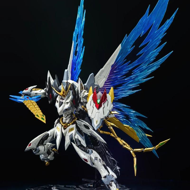 20cm Motor Nuclear CaoRen Assembly Model Kit Action Figures Mecha With Phoenix Transformation Alloy Skeleton Ornaments Toys Gift