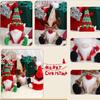 Christmas Plush Santa Gnomes Figurine with Long Hat Handcraft Stuffed Dolls for Holiday Party Decors Table Ornament