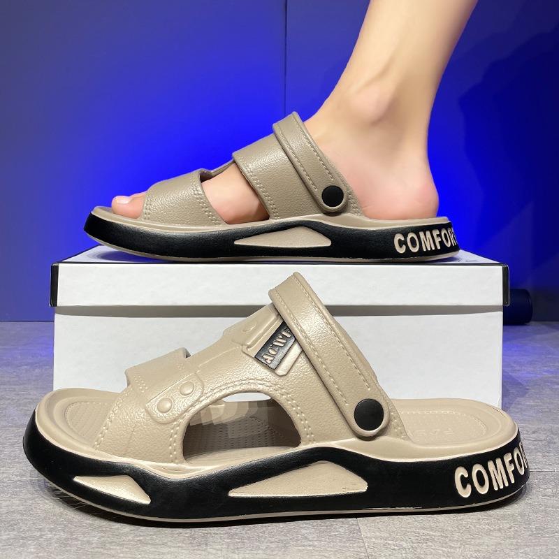 Fashion Beach Shoes for Men in The Summer of2025 Lightweight and Wear-resistant Cool Slippers,casual and Trendy Platform Sandals for Men