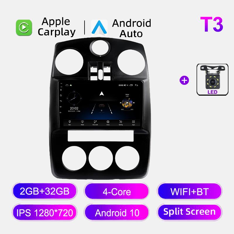 Car Radio For Chrysler PT Cruiser 2000-2010 4G WIFI Navigation GPS 2DIN Multimedia Player Stereo BT Carplay Android Auto No DVD