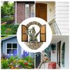 Garden Statue Dragon Meditation Statue Crafts Resin Ornament Dinosaur Shape Sculpture Outdoor Courtyard Decoration Home Decor