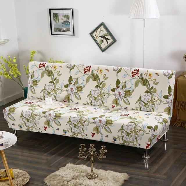 Sofa Bett Abdeckung Elastische Armless Sofa Abdeckung Stretch Sofa Bett Abdeckungen Funda Elastische Para Sofa Cama