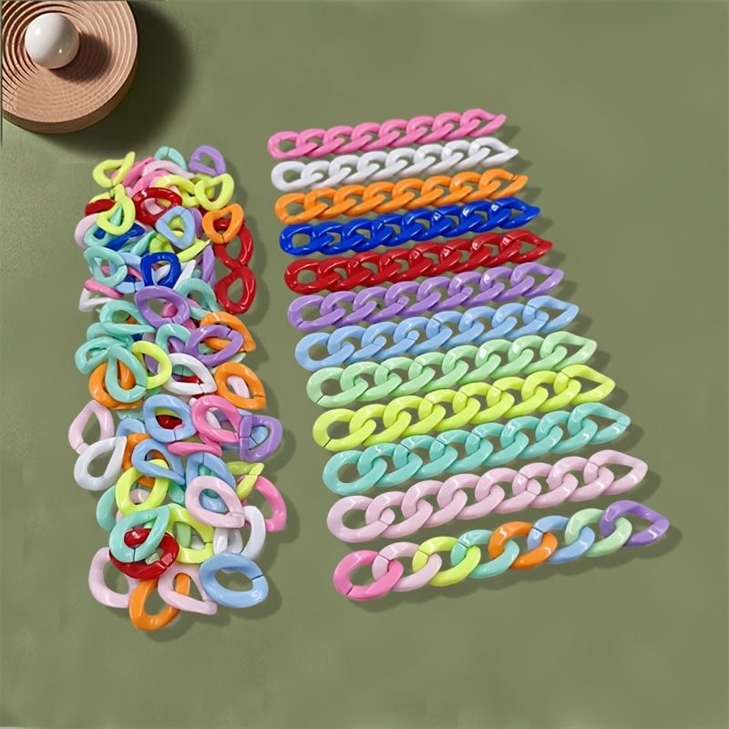 25 ks/balení 17*23 mm barevné makronky s twisty, korálky, spona pro diy módní náhrdelník, telefon, tašku, řetízek, výrobu šperků, dekorativní doplňky