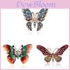 Vintage Butterfly Crystal Brooch Pin With Waterdrop Design For Women And Men