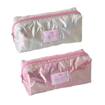 Shinies Stars Pattern Cloth Pen Pouches With Roomy Storage For Students Office Supplies And Cosmetic Accessories
