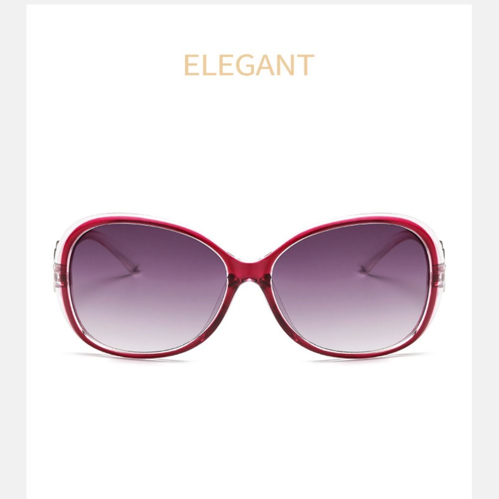 Sun-Protective Retro Sunglasses Big Frame Eyewear Driving Glasses Black Shades Glasses  for Women