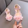 Spring-autumn new style ladylike baby girl girls' princess rhinestone flat shoes, leather shoes, dance performance shoes