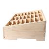 24 Fächer Holz Desktop Aufbewahrungsbox Handy Management Organizer Büro Meeting Ablage Multi Rack