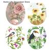3D Printed Flower View Decals Toilet Sticker WC Self Adhesive Mural Beautify Flower Home Decoration Decals Refrigerator Sticker