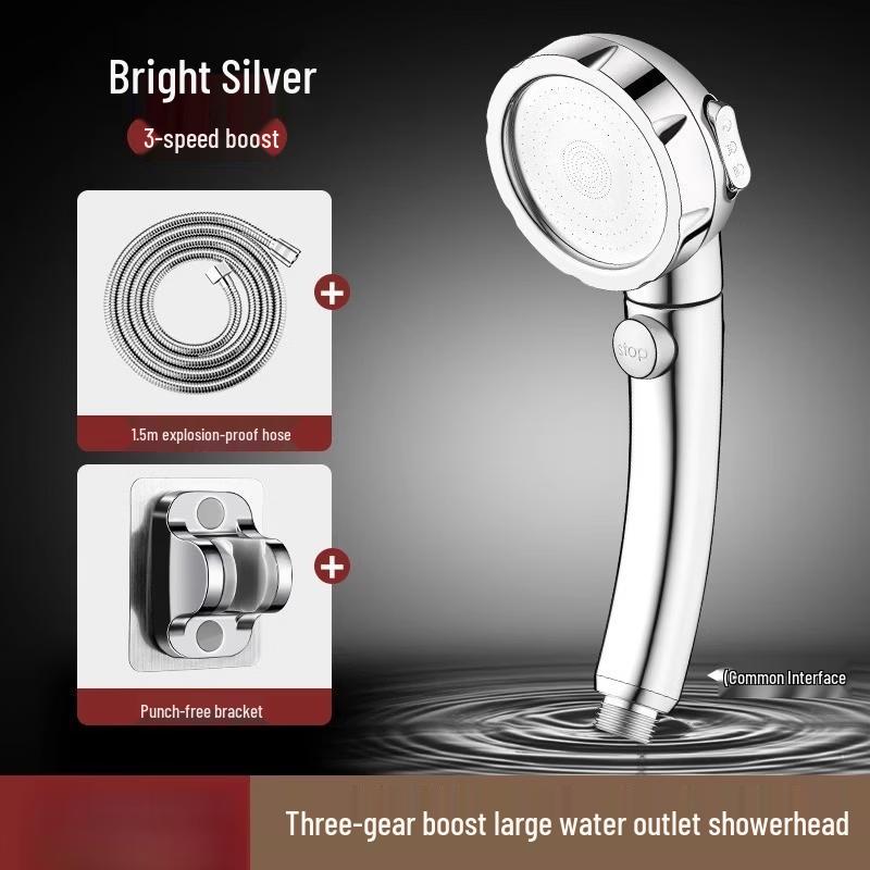 LANGZHIWEN Dual Pressurized Shower Head Kit