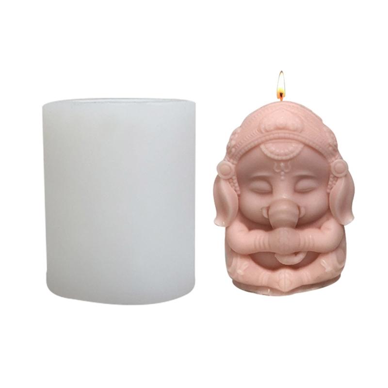 

Animal Silicone Mold Cute Ganesha- Silicone Mold Reusable Silicone Mould Soap 1