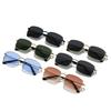 Novelteez Quadrilateral Geometric Metal Sunglasses - Fishing Uv400 Protection For Outdoor Enthusiasts Multi-Color