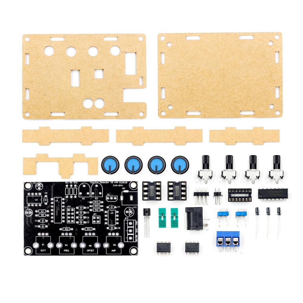 ICL8038 Low-Frequency Signal Generator DIY Kit with Case - XR2206 Upgrade