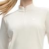 FILA Fitted Long Sleeve Breathable Half-Zip Fitness T-Shirt Women tops White A11W441202F-WT