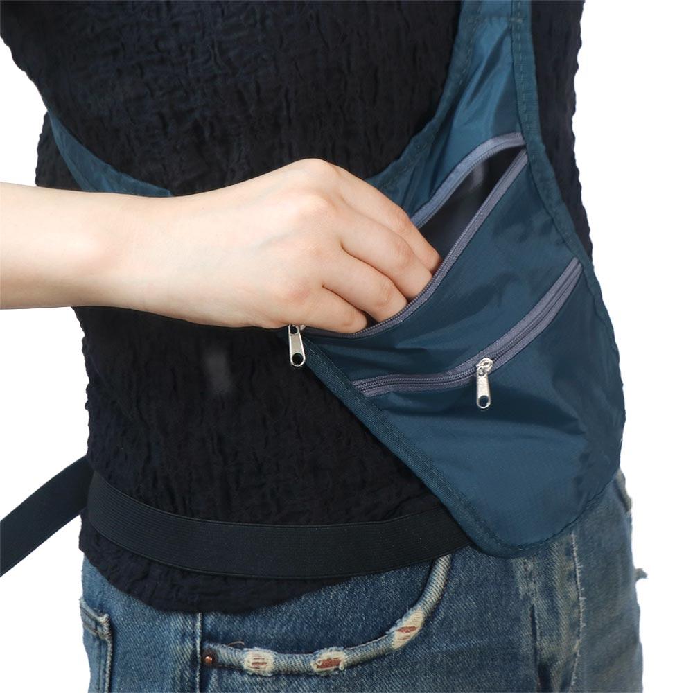 Hidden Invisible Travel Waist Packs Large Capacity Hidden Waist Bags Running
