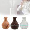 Vase Humidifier Shaped With Wooden Pattern Light Wood Ultrasonic Purifier Air