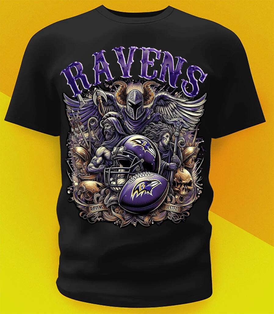 Baltimore Ravens Knight Logo Shirt Sizes!! Youth-6XL L