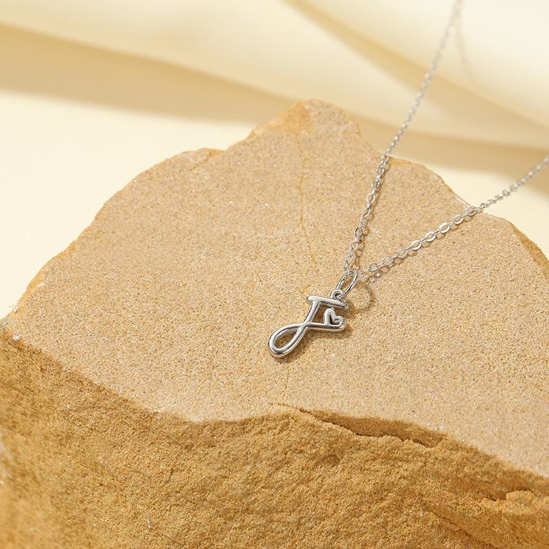 Banyan Tree S925 Silver English Letter Pendant Necklace - Simple, Elegant Style for Mother's Day