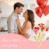 1Pcs Crystal Rose Artificial Flower Bouquet 8CM Fake Flowers Valentine's Day Decoration for Girlfriend Woman Gifts Accessories