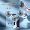 Portable USB Rechargeable Folding Fan: Compact Handheld & Desktop Clip Fan