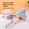 Super Absorbent Double Layer Thiened Dry Hair Cap Women's Bath Cap Towel Headscarf Qui Drng Hair Towel for Waing Hair