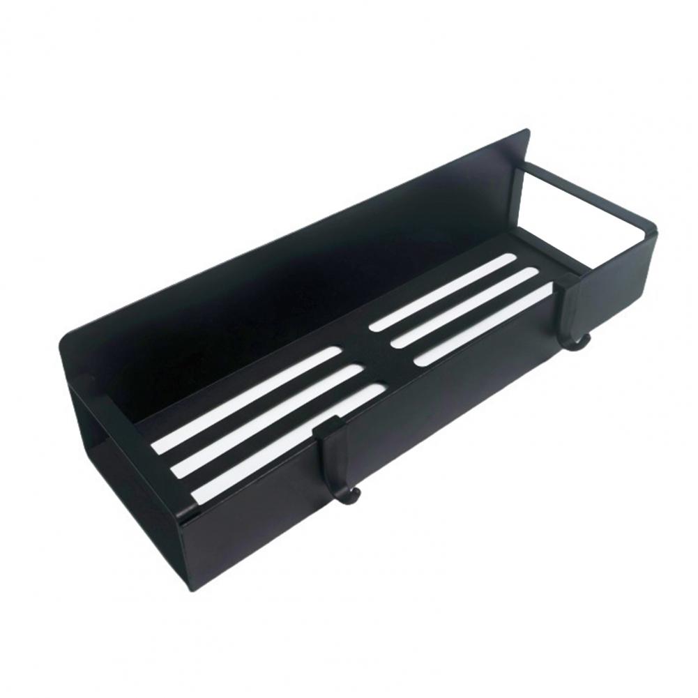 Cup Lid Organizer Magnetic Spice Rack Strong Load-bearing Magnetic Spice Storage Rack with Hooks for Refrigerator Organization чёрный