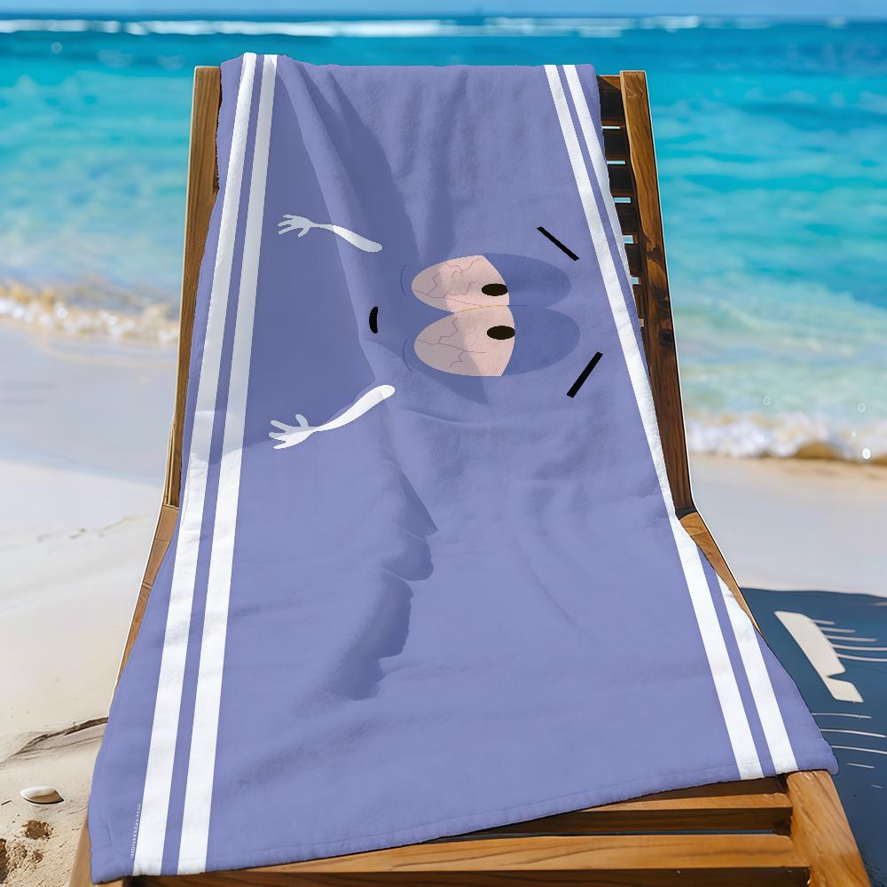 Funny T-Towelie Cartoon Towel Sports Quick Dry Travel Camping Gear Sandproof Soft Light Large Beach Towel
