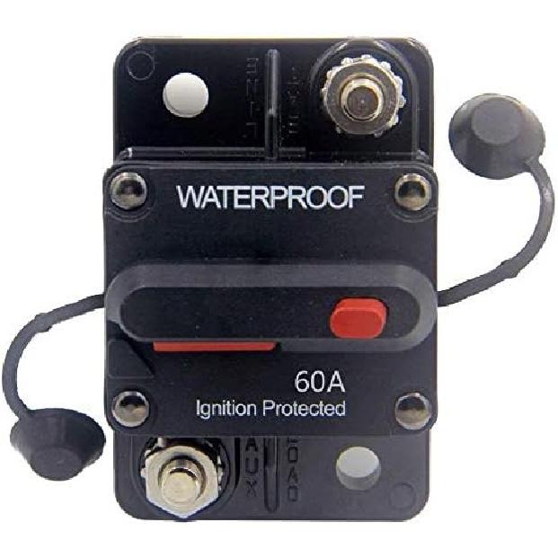 100 Amp Circuit Breaker 30A-300A with Manual Reset Waterproof Inline Fuse Inverter for Marine Trolling Motors Boat ATV Manual Power 12V-48VDC