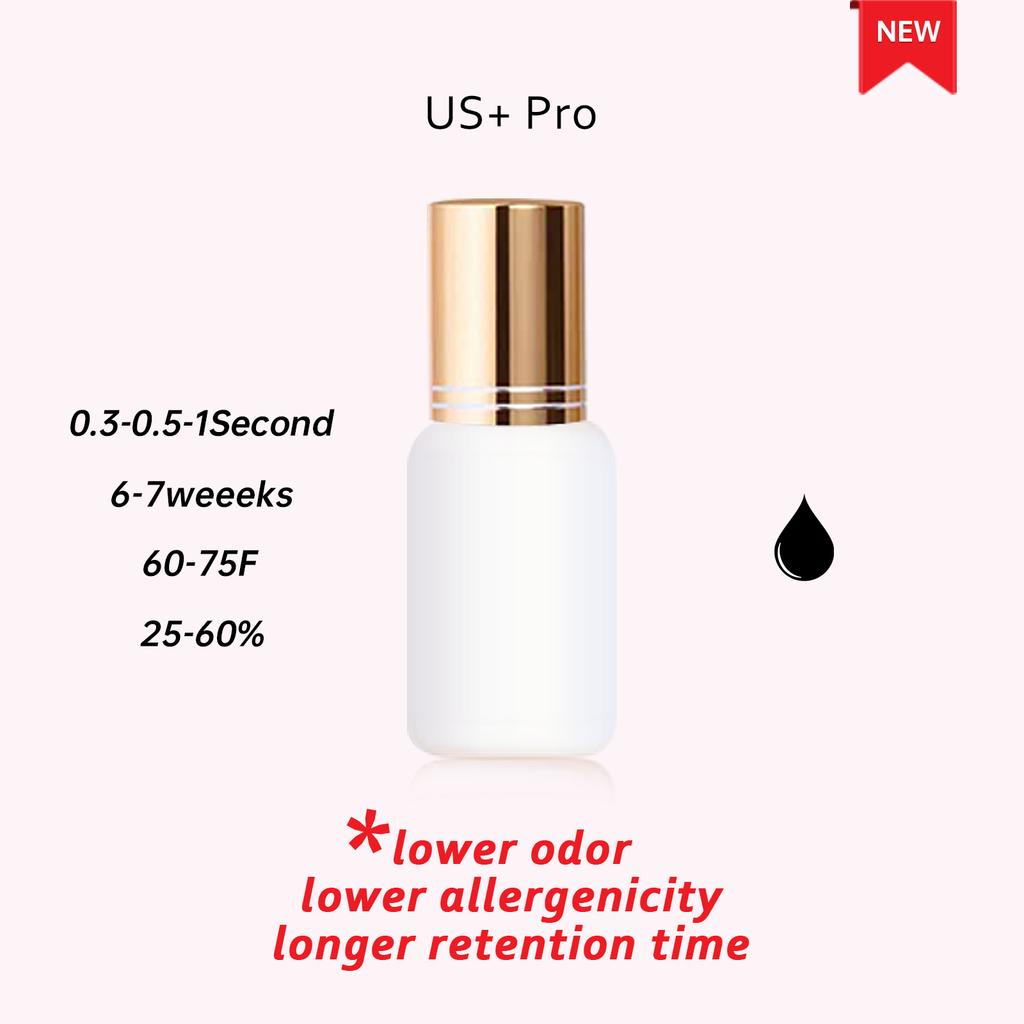 0.3/0.5/1-2 Second Waterproof Strong Lash Glue Fast Dry Adhesive Low Humidity Eyelash Extension Glue