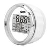 85mm Speedometer Digital GPS LCD 8 Color Backlight 0‑999 Knots KM H MPH 12V 24V White Dial Sliver Frame