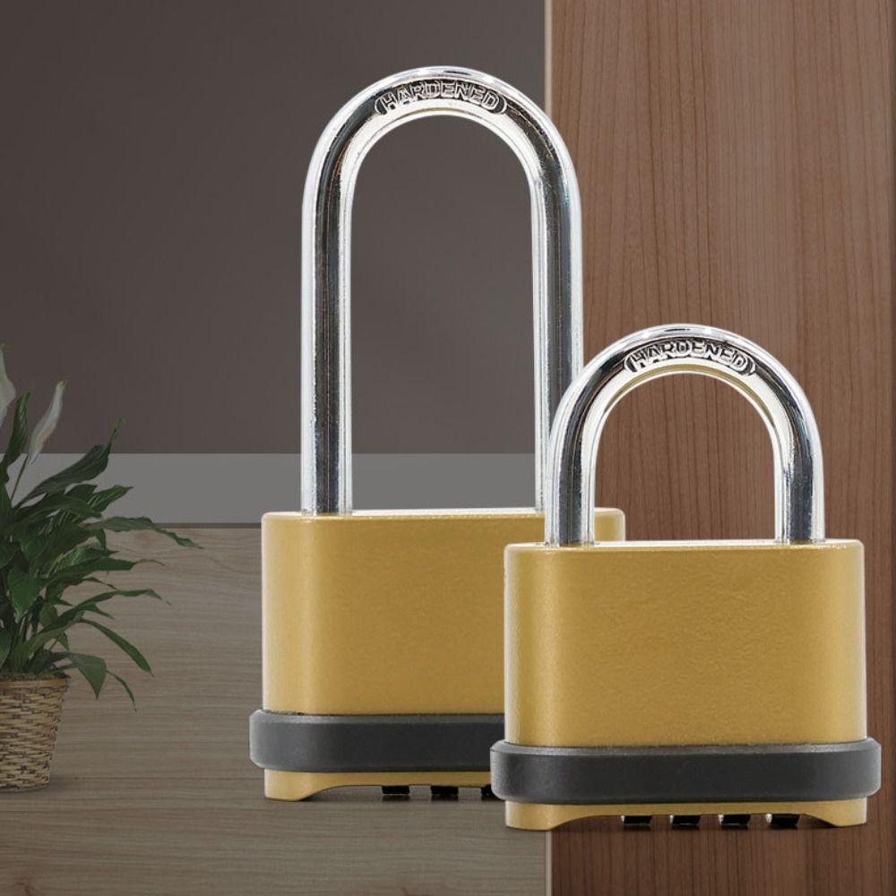 Stylish Zinc Alloy Heavy Duty Padlock With Password Waterproof Combo Locks 4-Digit Door Lock Fence