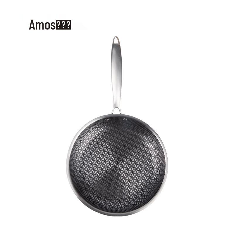 Amos Stainless Steel Frying Pan with Standable Lid