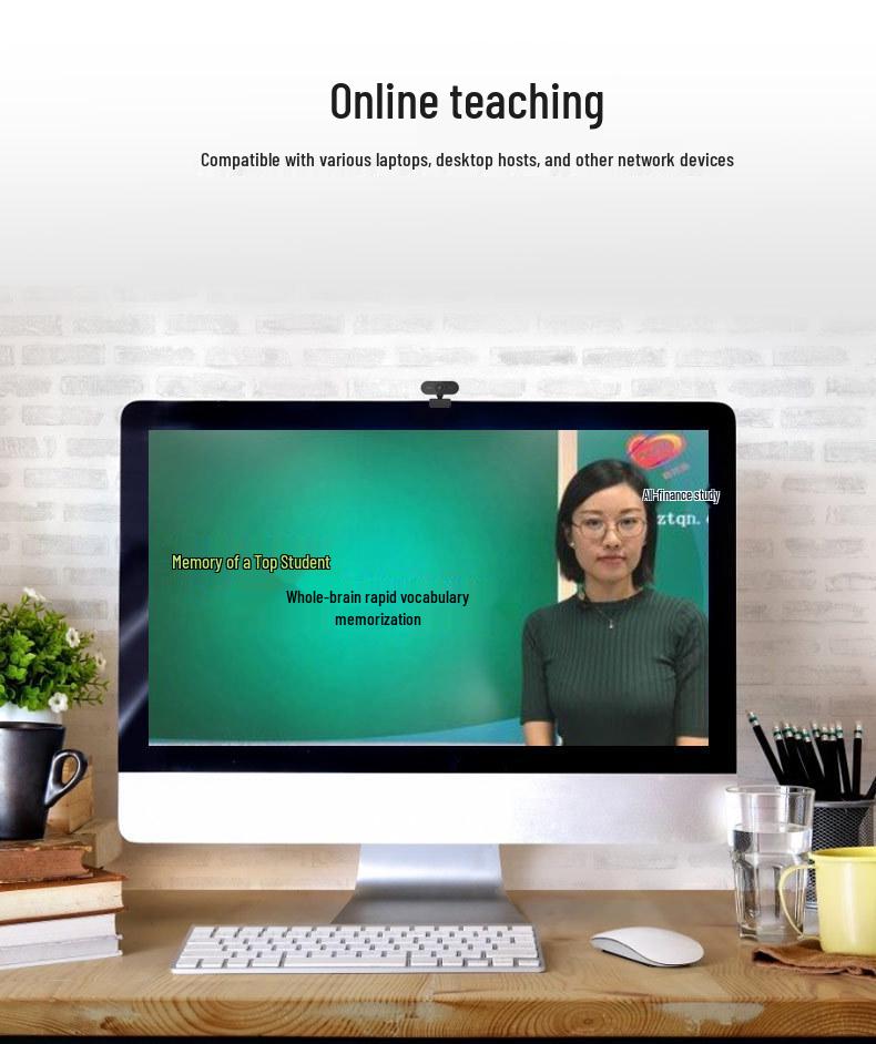 1080p Full HD Autofocus USB Webcam with Microphone for Streaming & Online Classes