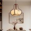 Song Dynasty Zen-Inspired Mid-Century Lantern Chandelier for Living Room, Restaurant, or Bedroom