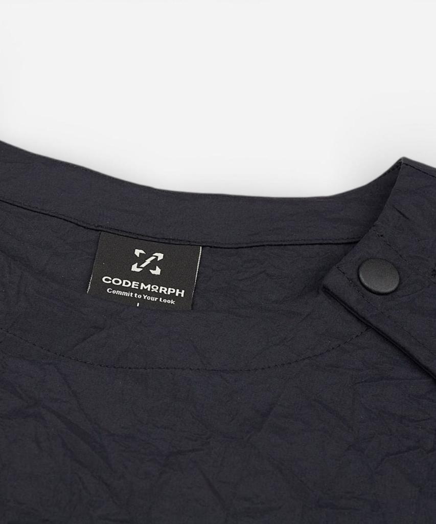Kodeumopeu Crease Woven Sweatshirt Black