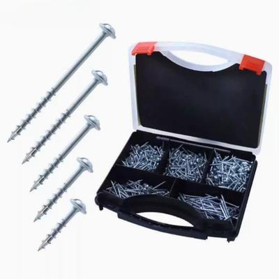 100pcs Self Tapping Screws, Cross Head Slotted, 25/32/38/50/63mm, Suitable for Pocket Hole Clamp System Pocket Hole Screws