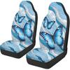 Purple Butterfly Galaxy Auto Car Seat Cover for Cars, Trucks, Vans, SUV, Vehicle Seat Cover Auto Saddle Blankets Driver Seat Protector Covers Full