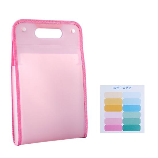 Yousheng A4 Expanding File Folder with 13 Pockets Handheld Accordion Organizer Clear Cover Portable Document Holder for Students Office