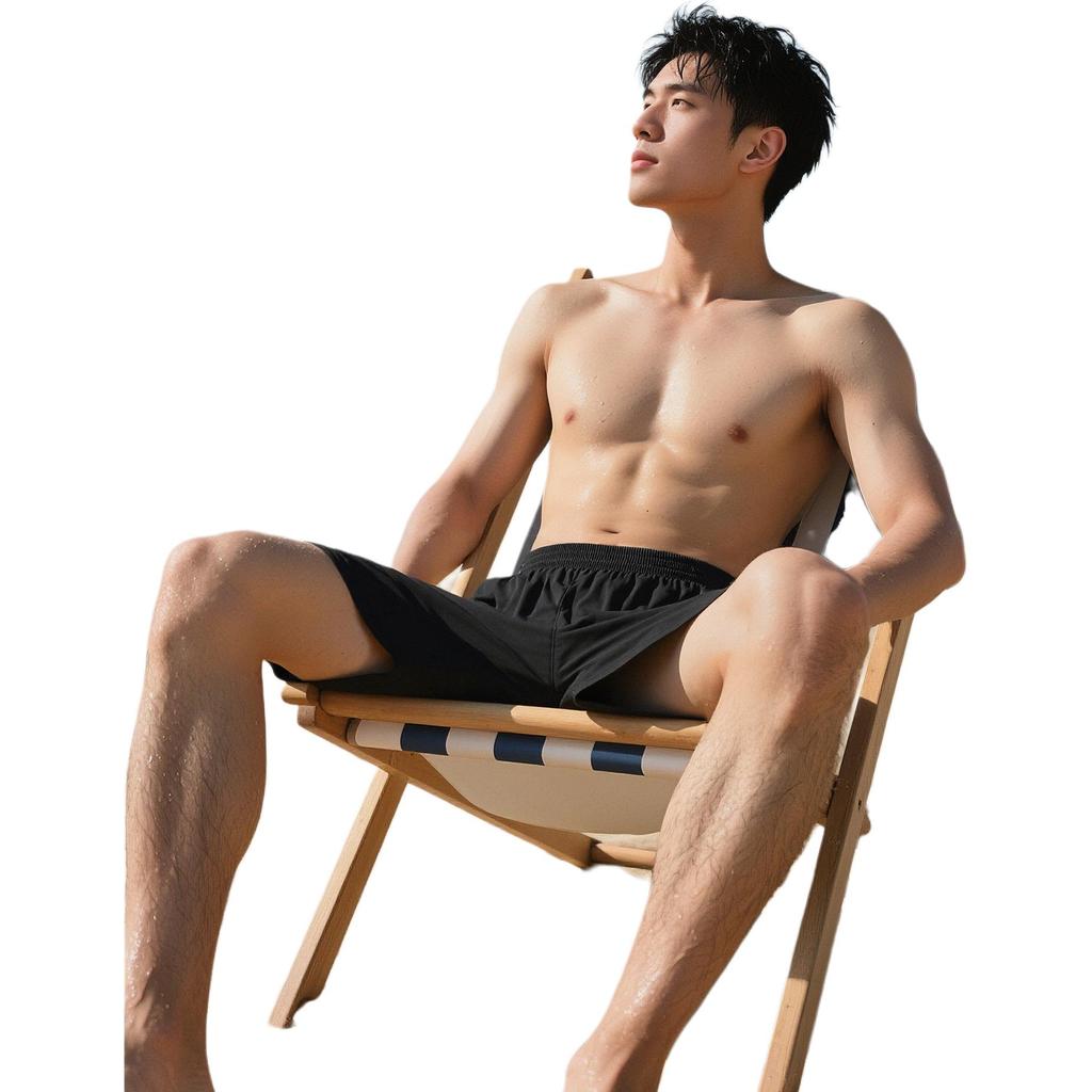Anta Beach Shorts Men's Black 1825332423-1