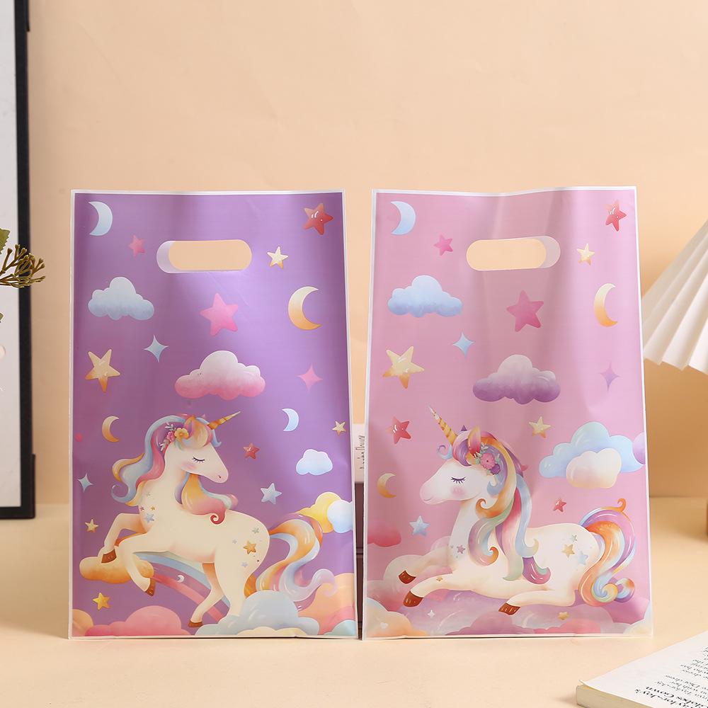 Unicorn Print Pearlescent Gift Bag for Candy & Biscuits Packaging
