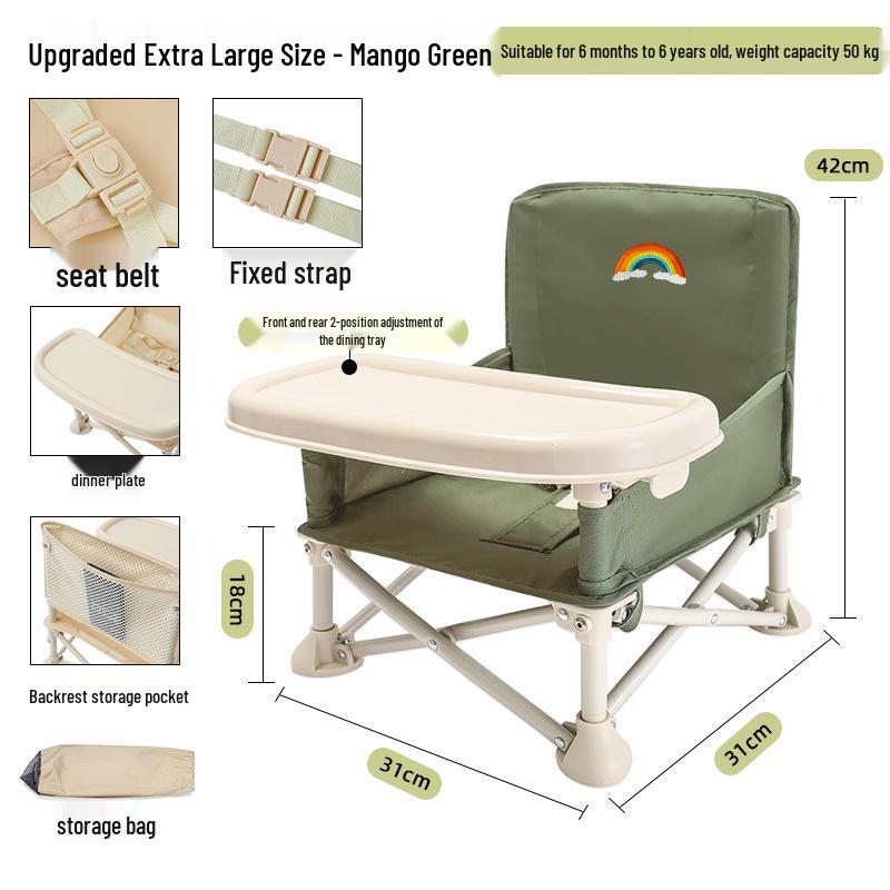 Konwertowalne krzesełko dla dziecka - Składane siedzisko dla niemowlaka i krzesełko piknikowe dla malucha